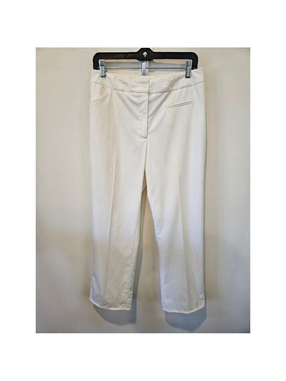 J. Envie New York Women's Winter White Pleated Dress Pants Size 6